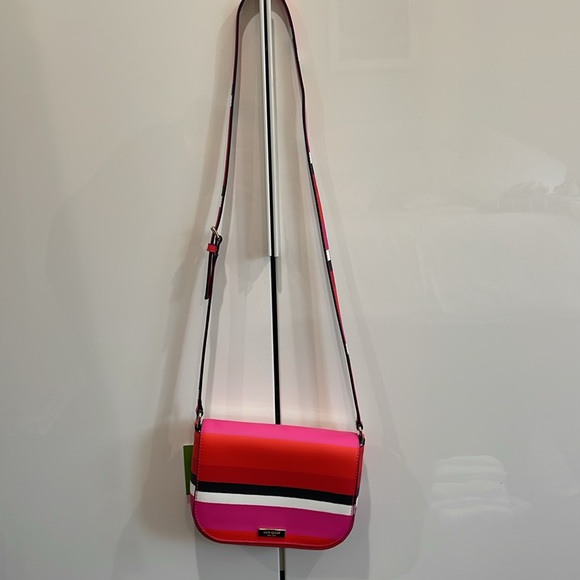👛 KATE SPADE Laurel Way, Bonita stripe multi Crossbody bag  - New with tags - Picture 12 of 15